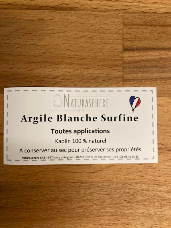 Argile blanche surfine – Image 2