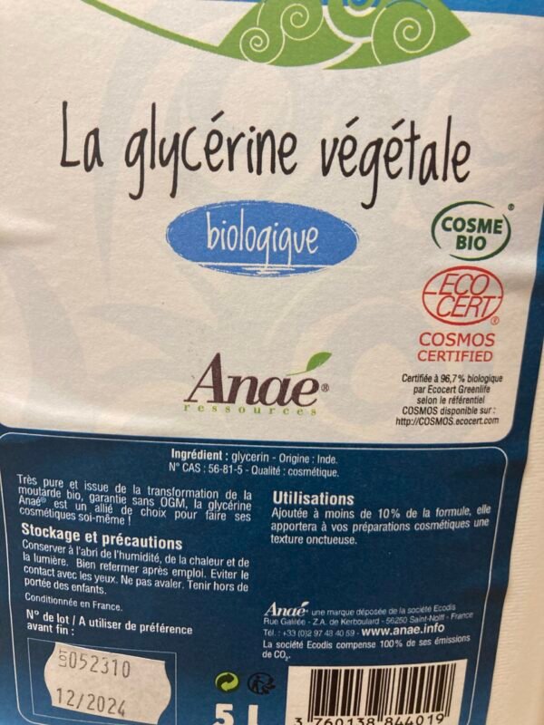 Glycérine végétale