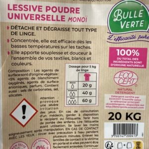 Lessive en poudre - parfum monoï