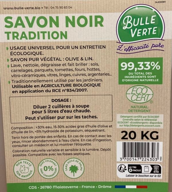 Savon noir liquide