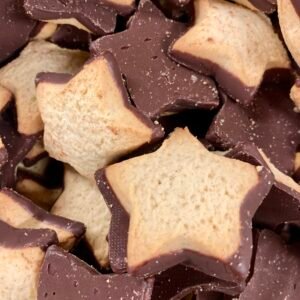 Biscuits étoile - orange chocolat noir